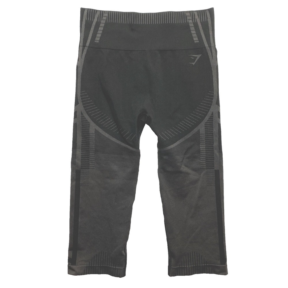 Gymshark Crop Leggings Womens Small Black Compression
